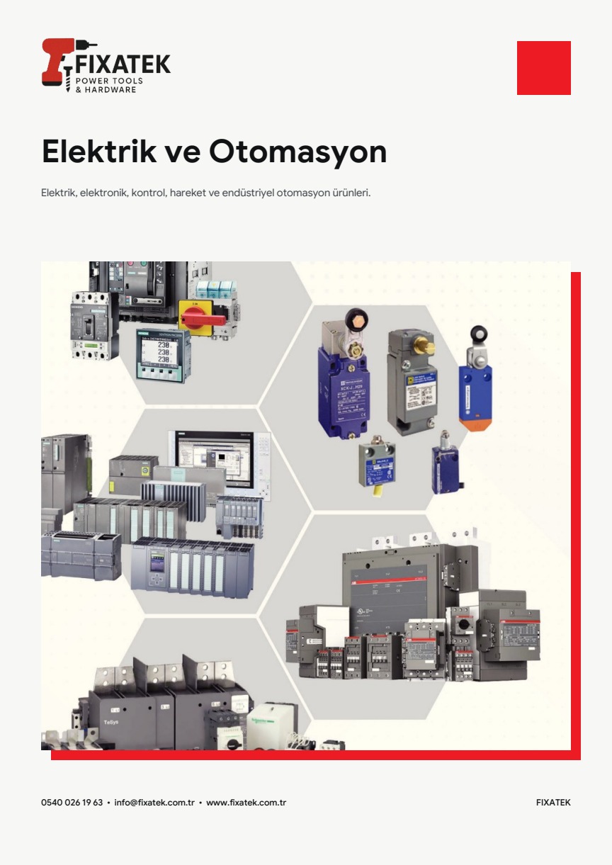 Fixatek Elektrik ve Otomasyon kataloğu kapağı