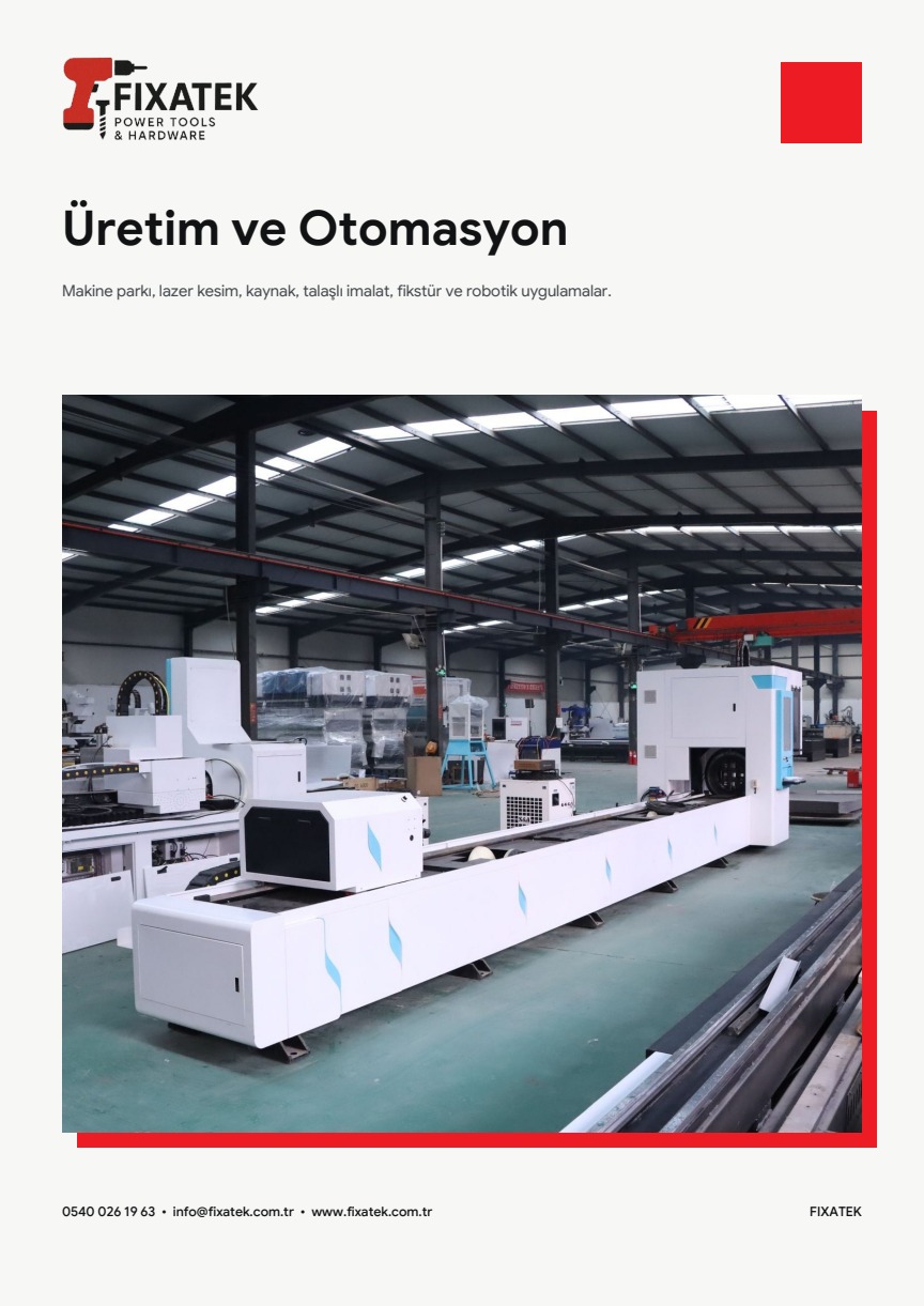 Fixatek Üretim ve Otomasyon kataloğu kapağı